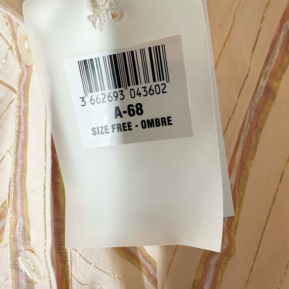 Miss June Paris Ombre Shirt Casual Dress Coral - Picture 14 of 14